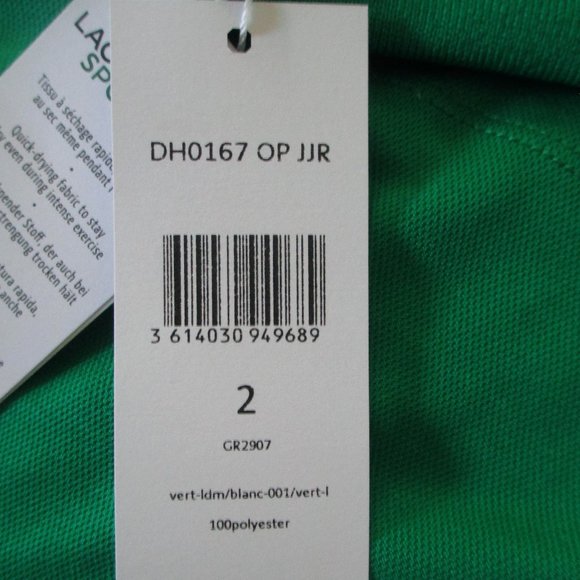 Lacoste: Miami Open, Tennis Polo, UV Protection, Unisex size 2 - Picture 8 of 8